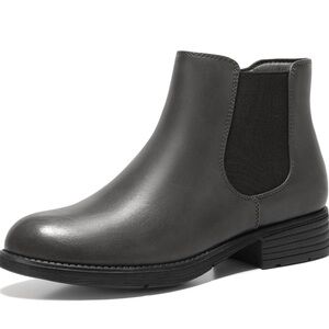 Bacia Womens Ankle Boots Low Heel Chelsea Boots Fall Short Booties Side Zipper